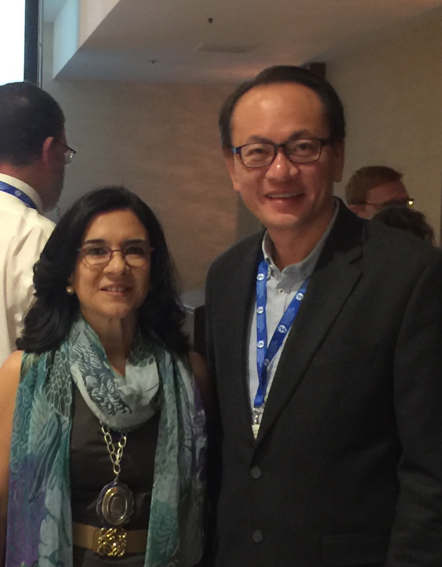 With Prof Maria Oquendo, President of American Psychiatric Association